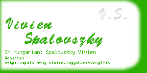vivien spalovszky business card